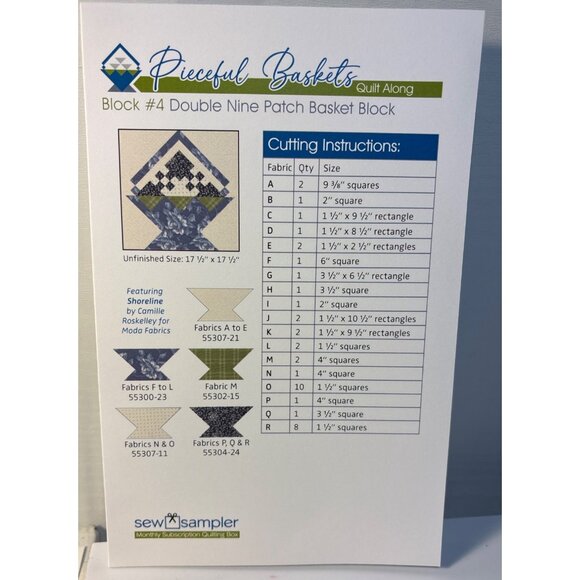 Flatter Smoothing Spray Wild Mint Clover Wonder Pins Block Pattern Olaf Rotary - Picture 7 of 8